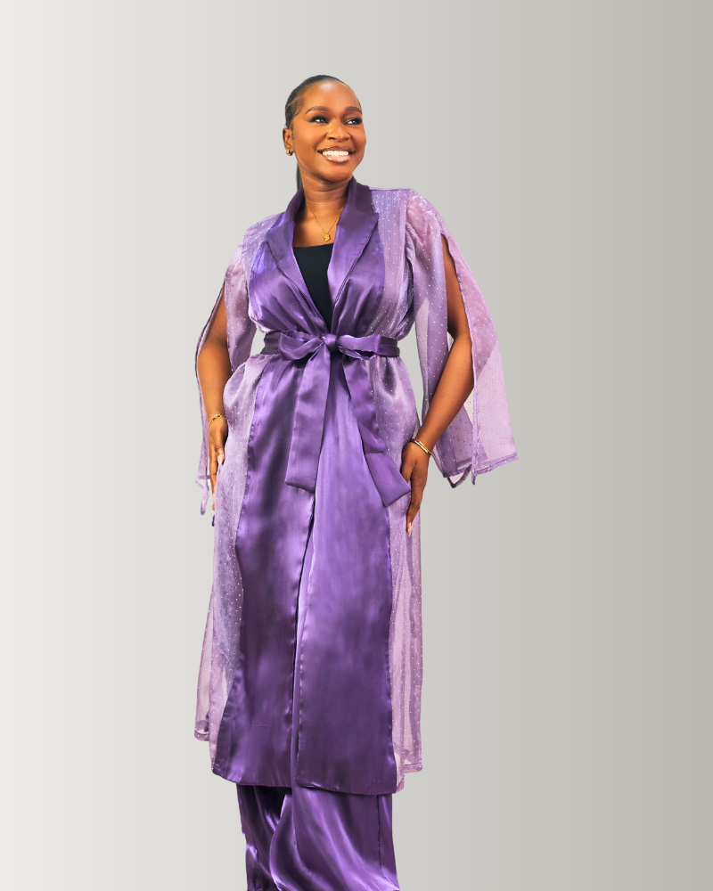 Purple Studded Sophia Set