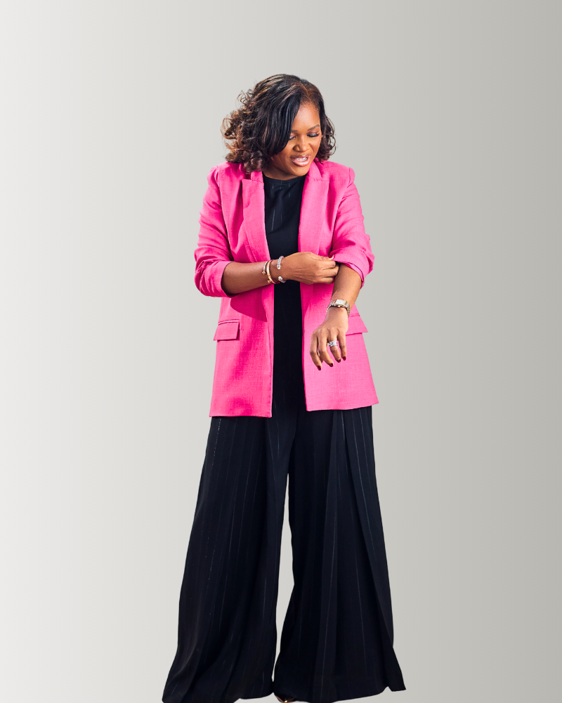 Pink Linen Jacket - Image 4