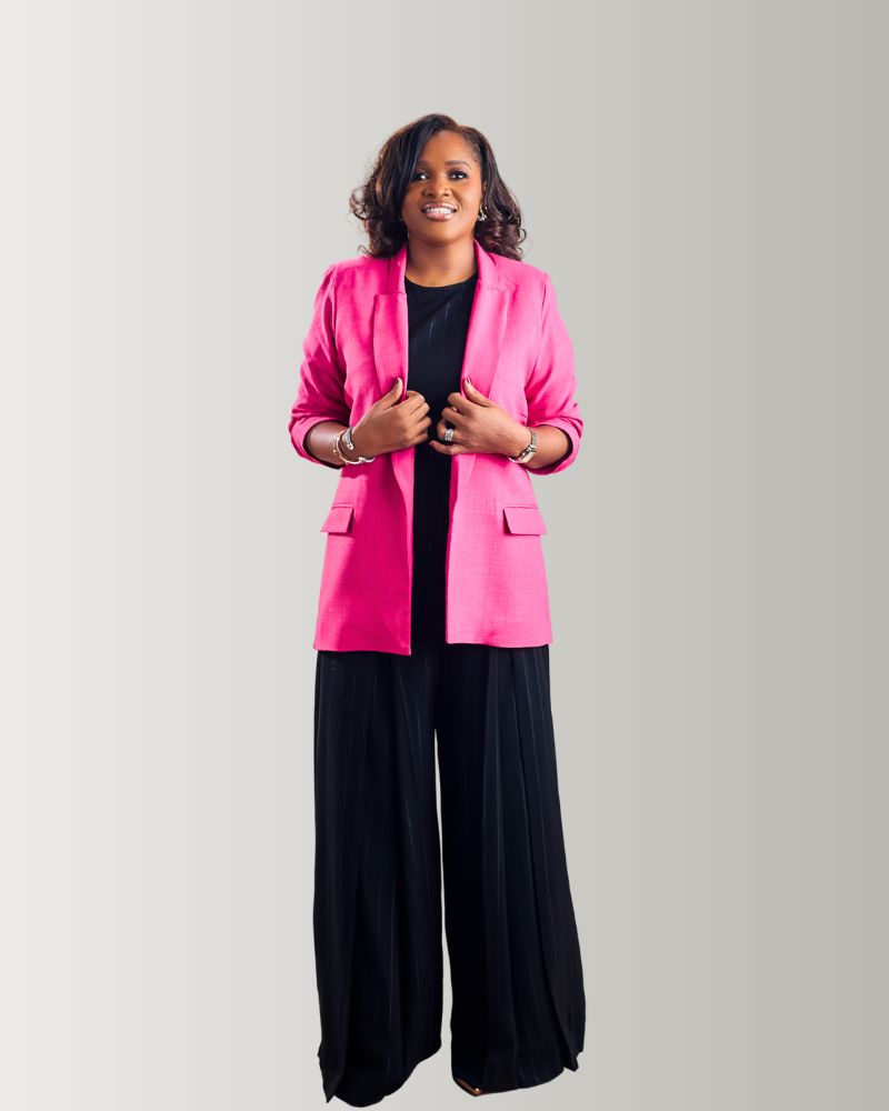 Pink Linen Jacket - Image 5