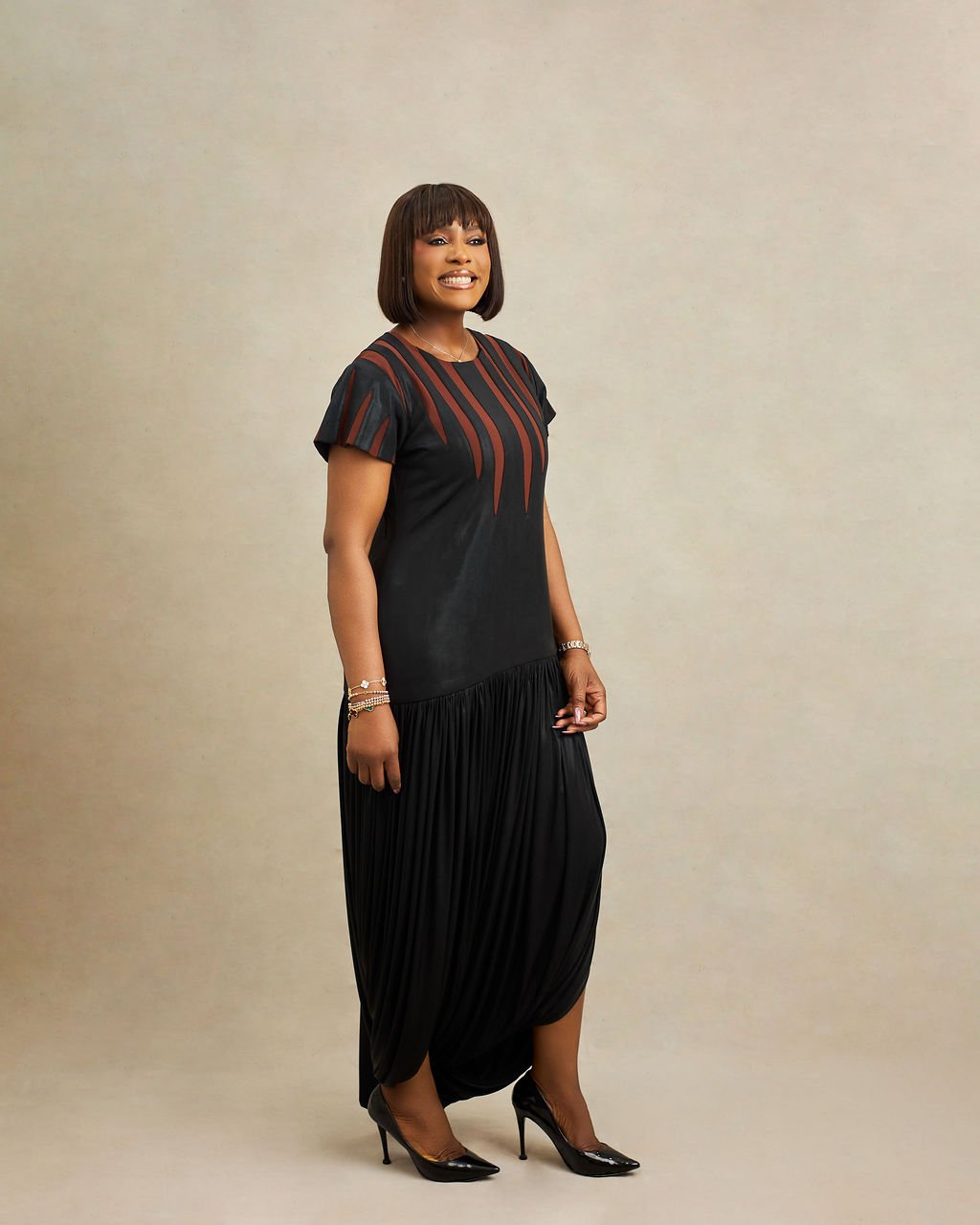 Nexus Split Dress (Front & Back Drape) - Image 4