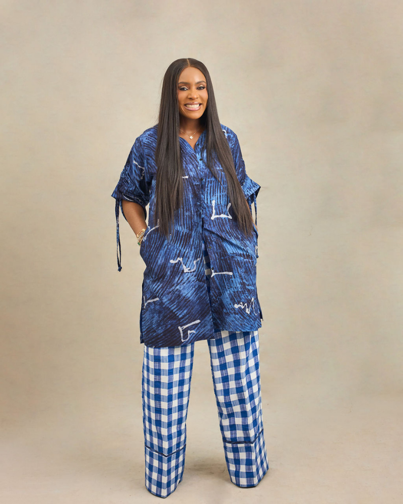 Blue Gingham Pants - Image 2