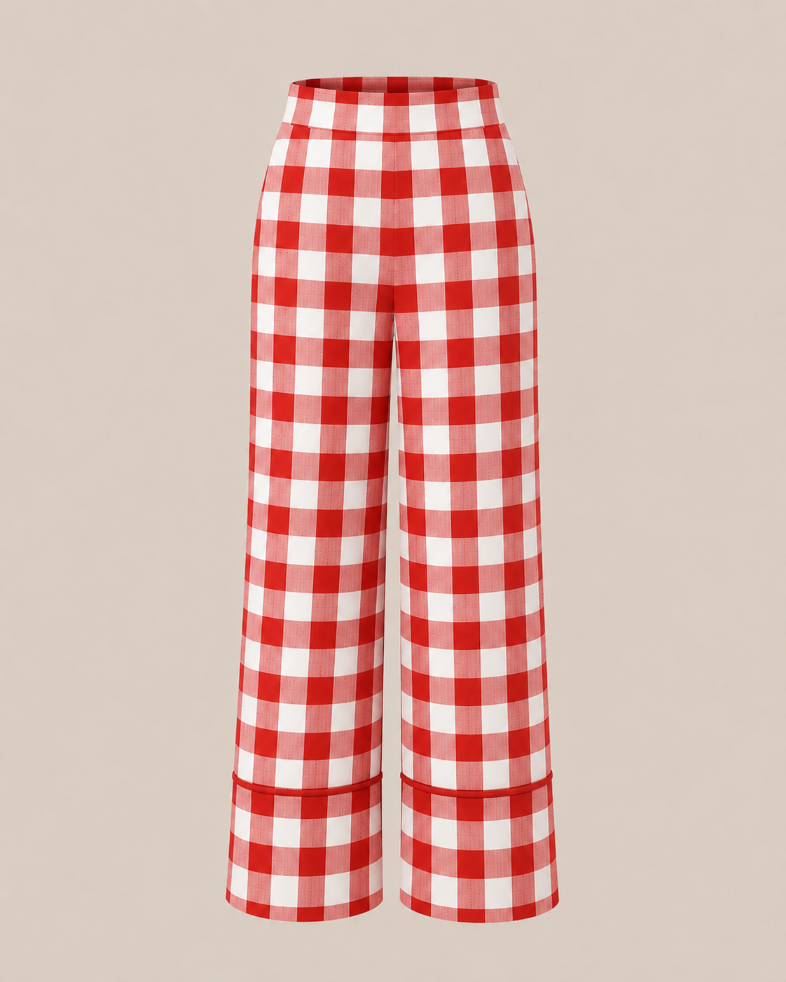 Red Gingham Pants