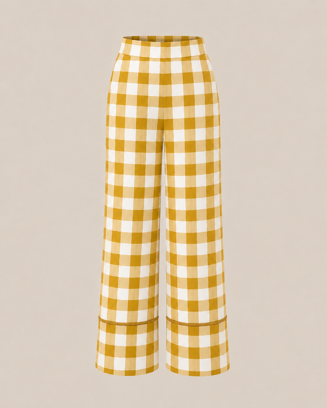Yellow Gingham Pants