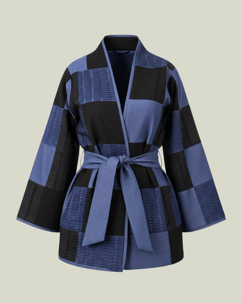 Denim & Asooke Patched Jacket