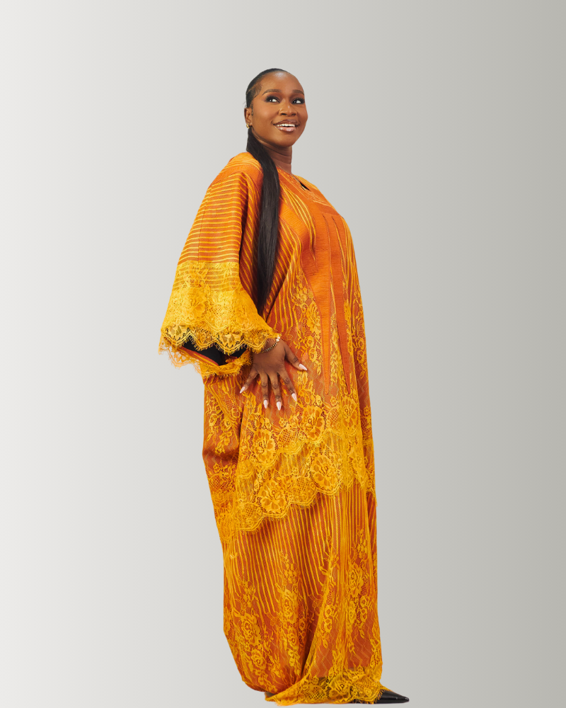 Orange Àdìrẹ Yamin Boubou - Image 4
